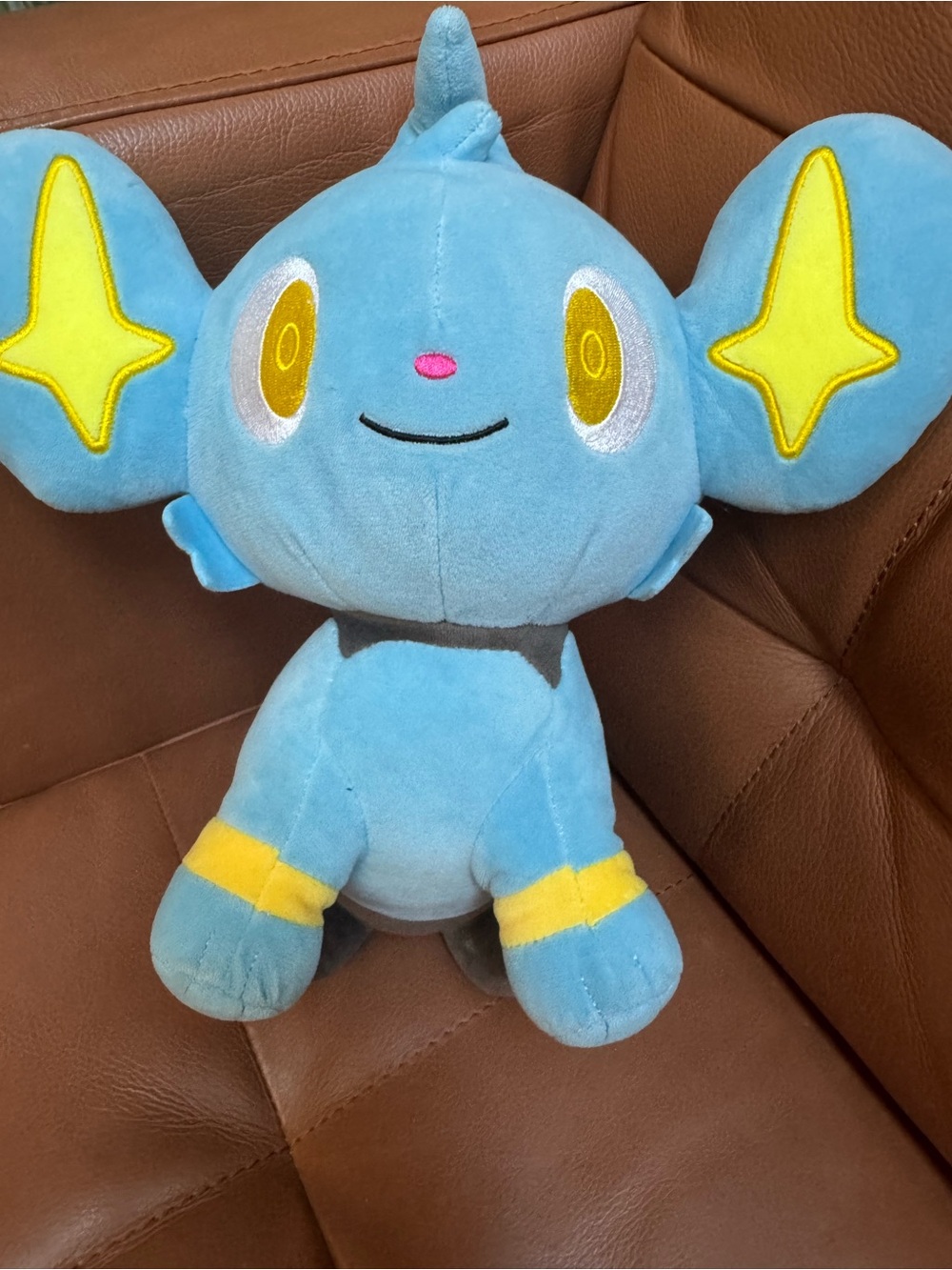 Pokemon Shinx Blue Plush Toy with Yellow Accents - Soft Kids Stuffed Animal